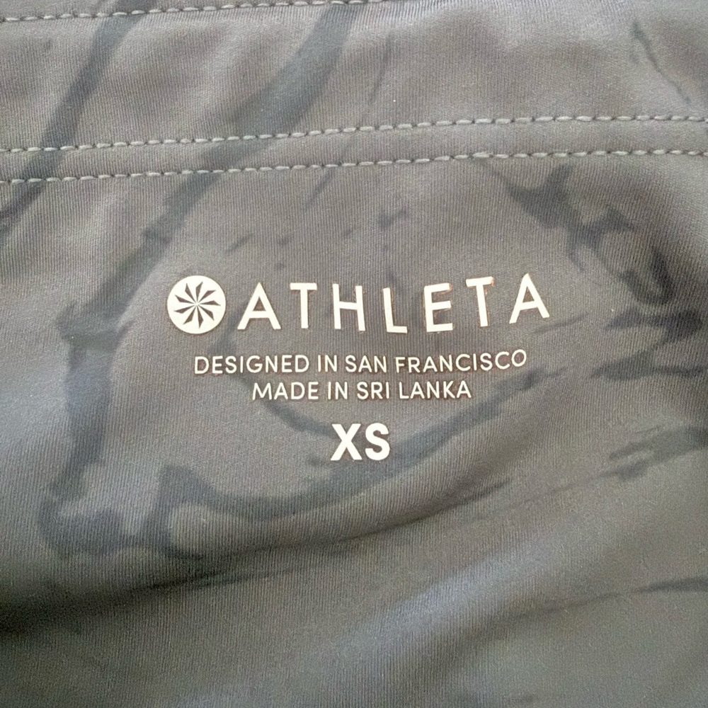 Athleta Velocity Stash Pocket 7/8 Tight Marble Gray XS Leggings - Picture 8 of 9
